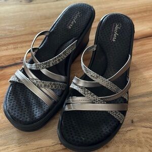 Skechers strappy wedge sandals